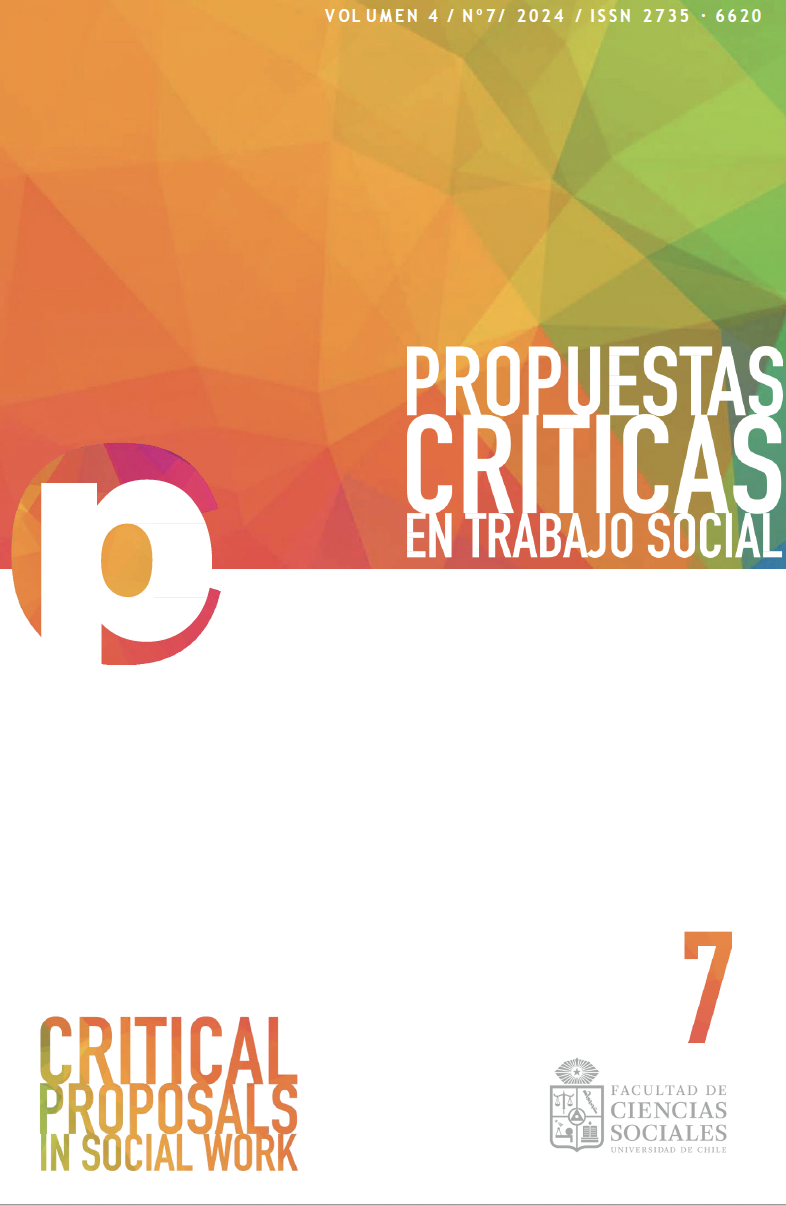 							Ver Vol. 4 Núm. 7 (2024): A 50 años del Golpe de Estado: Trabajo Social, Proyecto Político y Derechos Humanos
						